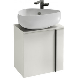 Тумба подвесная с раковиной Jacob Delafon Nouvelle Vague 45 см L EB3045G-N18, белый - фото 