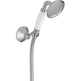 Душевой гарнитур Jacob Delafon Louise E24365-CP, хром/белый - фото 