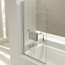 Шторка для ванны Jacob Delafon Odeon Up 80 см E4932-GA, хром/прозрачное - фото 