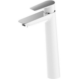 Смеситель для раковины высокий Iddis Cloud CLOSB01i01, белый/хром - фото 