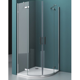 Душевое ограждение BelBagno 90х90 см KRAFT-R-2-90-C-Cr, хром/прозрачное - фото 