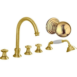 Смеситель для ванны Cezares APHRODITE-BVD-03/24-M, золото, Цвет производителя: золото - фото 