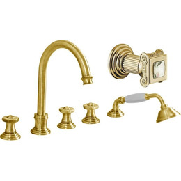 Смеситель для ванны Cezares APHRODITE-BVD-03/24-Sw, золото, Цвет производителя: золото - фото 