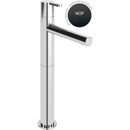 Смеситель для раковины высокий Cezares LEAF-LC1-NOP, черный матовый, Цвет производителя: чёрный матовый - фото 