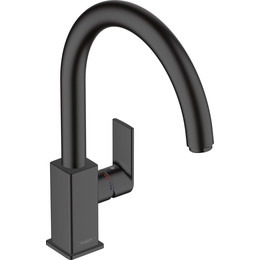 Смеситель для кухни Hansgrohe Vernis Shape 71871670, черный матовый - фото 