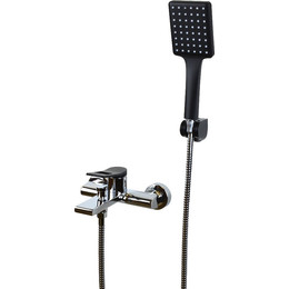 Смеситель для ванны Bronze de Luxe Element EL03CB, хром/чёрный матовый - фото 