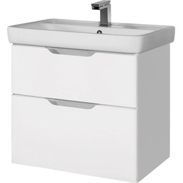 Тумба подвесная с раковиной Dreja Q 70 см 99.0002, белый глянец - фото 