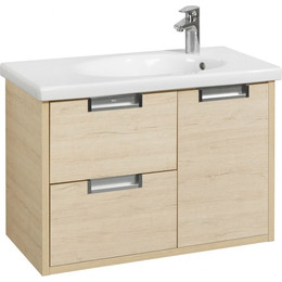 Тумба подвесная с раковиной Roca Etna 80 см 857301445, дуб верона - фото 