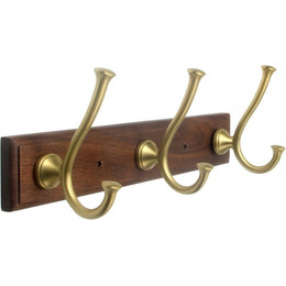 Набор крючков Bronze de Luxe Forest 10708G, цвет орех/золото матовое - фото 