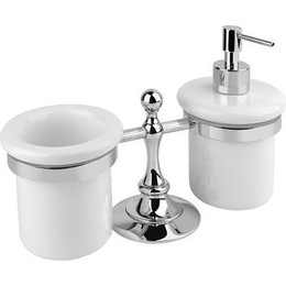 Дозатор для жидкого мыла со стаканом Cezares Olimp OLIMP-TDT-01-M - фото 