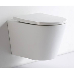 Унитаз подвесной CeramaLux Rimless NS-5178 с крышкой микролифт, Цвет производителя: белый - фото 