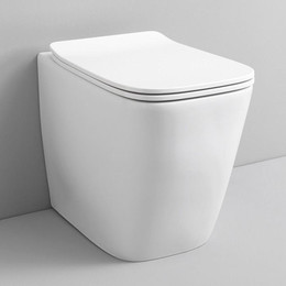 Унитаз приставной безободковый ArtCeram A16 ASV004 05 00, белый матовый - фото 