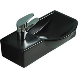 Раковина подвесная CeramaLux N 40 см 7947ARMB, черный матовый - фото 