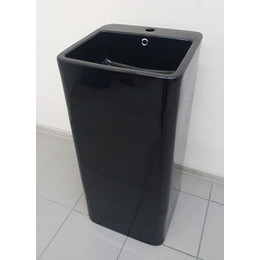 Раковина напольная CeramaLux N 40 см P7004LB, черный глянцевый - фото 