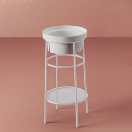 Раковина с металлической консолью ArtCeram Fuori Scala 40 см TFL032 05 00, белый матовый - фото 