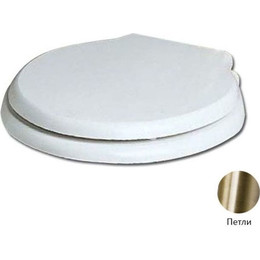 Сиденье с крышкой для унитаза Azzurra Giunone-Jubilaeum микролифт 1800/F bi/br (петли бронза) - фото 