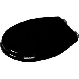 Сиденье с крышкой для унитаза Simas Lante микролифт, цвет чёрный LA006nero/cr (петли хром) - фото 