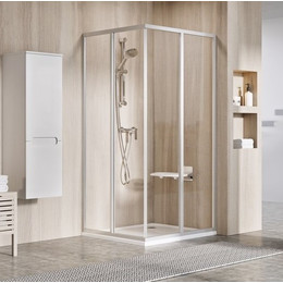 Душевое ограждение Ravak Supernova SRV2-S+SRV2-S-75x75 см 14V30UO211 сатин/pearl - фото 