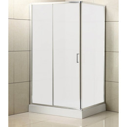 Душевое ограждение BelBagno 120x80 см UNO-AH-1-120/80-M-Cr, хром/матовое - фото 