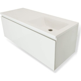 Тумба подвесная с раковиной-столешницей Эстет Dallas Luxe 105 см (1 длинный ящик) R ФР-00009679 - фото 