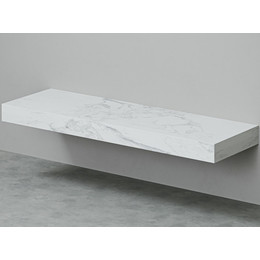 Столешница Velvex Unit 160 см st.UNI.160-630, белый мрамор - фото 