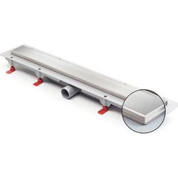 Трап Azario Klasik 55 см (с рамкой из нержавеющей стали) AZ-CH 550 KN, хром матовый - фото 