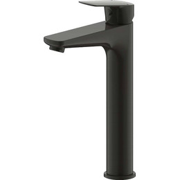 Смеситель для раковины высокий Bravat Rhein F1429564BW-A-ENG, черный матовый, Цвет производителя: чёрный матовый - фото 