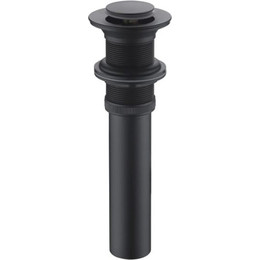 Донный клапан Bravat P6443BW-ENG, черный - фото 