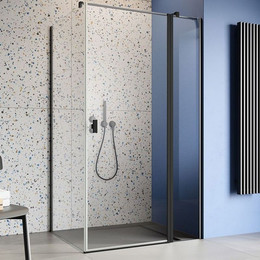 Душевое ограждение Radaway Nes 8 Black KDJ II 120x70 см R (стекло 8 мм), черный/прозрачное - фото 