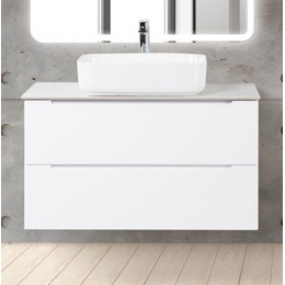 Тумба подвесная со столешницей BelBagno ETNA-900-2C-SO-BO-P 90 см, Bianco Opaco, Цвет фасада: Bianco Opaco - фото 