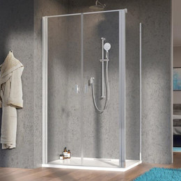 Душевое ограждение Radaway Nes 8 DWD+S 90x75 см (стекло 8 мм), хром/прозрачное - фото 