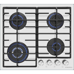 Газовая варочная поверхность Maunfeld EGHG.64.63CW/G (белое стекло) - фото 