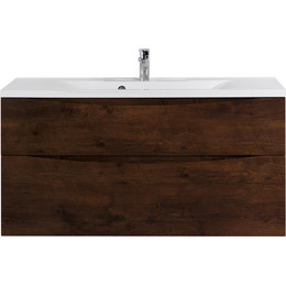 Тумба подвесная с раковиной BelBagno MARINO-H60-1200-2C-SO-RW-P 120 см, Rovere Moro - фото 