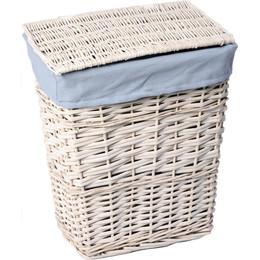 Корзина для белья WasserKraft Lippe 50 см WB-450-L, цвет белый - фото 