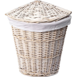 Корзина для белья WasserKraft Vils 39 см WB-560-L, цвет белый - фото 