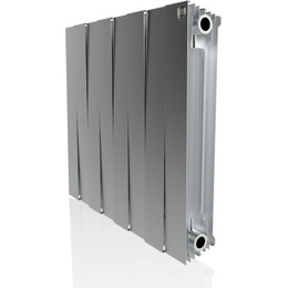 Радиатор Royal Thermo Piano Forte 500 Silver Satin 640х590 мм (8 секций) - фото 