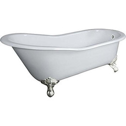 Ванна отдельностоящая Magliezza Gracia CR 170x76 см (ножки хром) - фото 