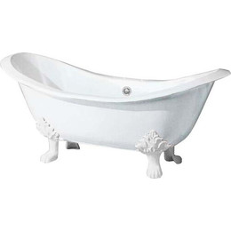 Ванна отдельностоящая Magliezza Julietta WH 183x78 см (ножки белые) - фото 