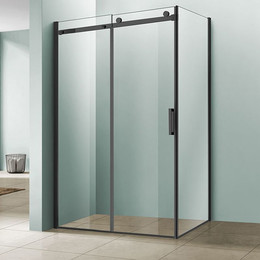 Душевое ограждение Vincea Como 120x90 см VSR-1C9012CLB (стекло 8 мм), черный/прозрачное - фото 