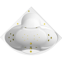 Ванна гидромассажная Радомир Филадельфия 168x168 см (Гидромассаж "Терапия" Gold) - фото 