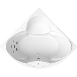 Ванна гидромассажная Радомир Филадельфия 168x168 см (Гидромассаж "Стандарт" Chrome) - фото 