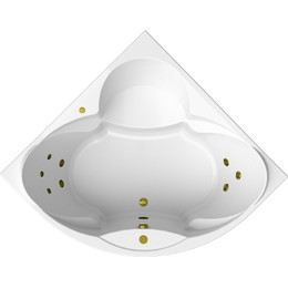 Ванна гидромассажная Радомир Филадельфия 168x168 см (Гидромассаж "Релакс" Bronze) - фото 