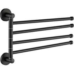 Держатель для полотенца Haiba HB8714, цвет чёрный матовый - фото 