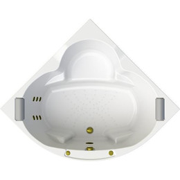 Ванна гидромассажная Радомир Сорренто 140x140 см (Гидромассаж "Стандарт" Bronze) - фото 