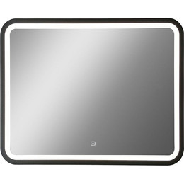 Зеркало Art&Max Genova Led 100 см AM-Gen-1000-800-DS-F, черный - фото 