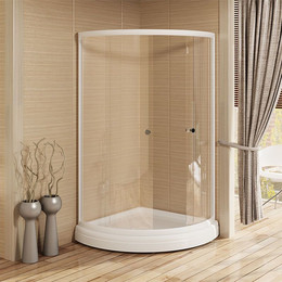 Душевое ограждение Радомир Найт 100x100 см, белый/матовое - фото 