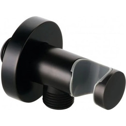 Шланговое подсоединение с держателем Kludi 6054739-00, черный матовый - фото 