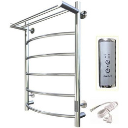 Полотенцесушитель электрический Тругор Пэк сп 5 с полкой П6 500х800 мм (возможность скрытого подключения) 00-00031628 - фото 