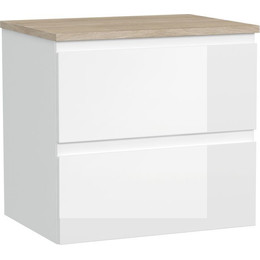 Тумба подвесная со столешницей Cersanit Moduo 60 см SB-SZ-MOD60-BL/Wh+BL-MOD60 - фото 