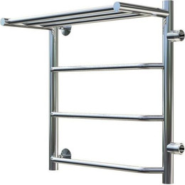 Полотенцесушитель водяной Тругор Браво ПМ1 с полкой и боковым подводом П4 500х600 мм R 00-00017292 - фото 